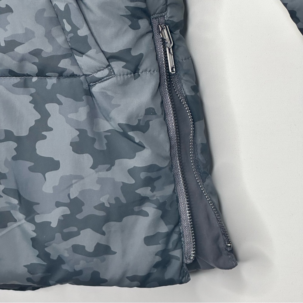 Dex Jacket Camo Junior Hooded Puffer Coat Reversible - Picture 6 of 13